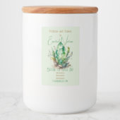 Erstellen Sie Ihre eigenen Smaragdgrünen Kristalle Lebensmitteletikett (Vorderseite)