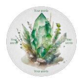 Erstellen Sie Ihre eigenen Smaragdgrünen Kristalle Schneidebrett (Vorderseite)