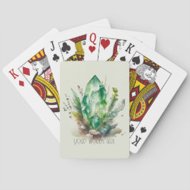 Erstellen Sie Ihre eigenen Smaragdgrünen Kristalle Spielkarten