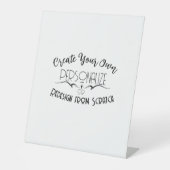 Erstellen Sie Ihre eigenen Sockelschild (Vorderseite)