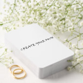 Erstellen Sie Ihre eigenen Spielkarten (Insitu (Hochzeit))