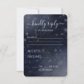 Erstellen Sie Ihre eigenen - Spiral Starry Sky RSVP Karte (Vorderseite)