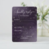 Erstellen Sie Ihre eigenen - Spiral Starry Sky RSVP Karte (Stehend Vorderseite)