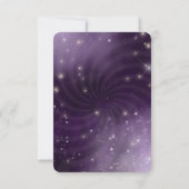 Erstellen Sie Ihre eigenen - Spiral Starry Sky RSVP Karte (Rückseite)