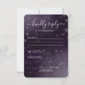 Erstellen Sie Ihre eigenen - Spiral Starry Sky RSVP Karte (Vorderseite)