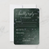 Erstellen Sie Ihre eigenen - Spiral Starry Sky RSVP Karte (Vorderseite)