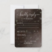 Erstellen Sie Ihre eigenen - Spiral Starry Sky RSVP Karte (Vorderseite)