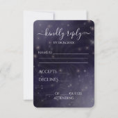 Erstellen Sie Ihre eigenen - Spiral Starry Sky RSVP Karte (Vorderseite)