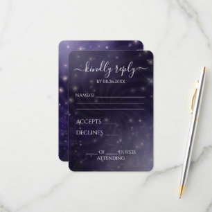 Erstellen Sie Ihre eigenen - Spiral Starry Sky RSVP Karte
