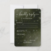 Erstellen Sie Ihre eigenen - Spiral Starry Sky RSVP Karte (Vorderseite)