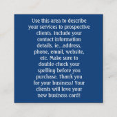 Erstellen Sie Ihre eigenen spirituellen HeilHände Quadratische Visitenkarte (Rückseite)