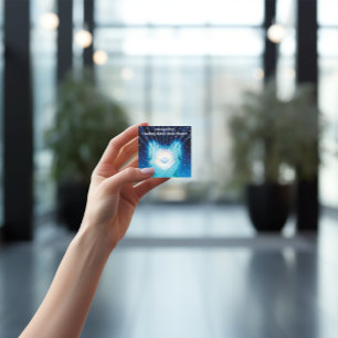 Erstellen Sie Ihre eigenen spirituellen HeilHände Quadratische Visitenkarte