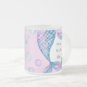 Erstellen Sie Ihre eigenen Splashing-Mermaid-Schwa Mattglastasse (VorderseiteRechts)