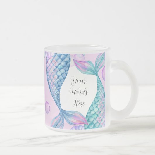 Erstellen Sie Ihre eigenen Splashing-Mermaid-Schwa Mattglastasse (Rechts)