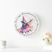 Erstellen Sie Ihre eigenen Spring Rainbow Hexenhut Große Wanduhr (Zuhause)