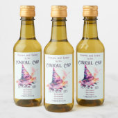 Erstellen Sie Ihre eigenen Spring Rainbow Hexenhut Weinetikett (Flaschen)