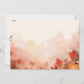 Erstellen Sie Ihre eigenen - subtile Herbstblätter Save The Date (Rückseite)