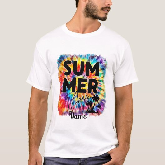 Erstellen Sie Ihre eigenen Summer Vibes T-Shirt (Vorderseite)
