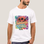Erstellen Sie Ihre eigenen Summer Vibes T-Shirt (Vorderseite)