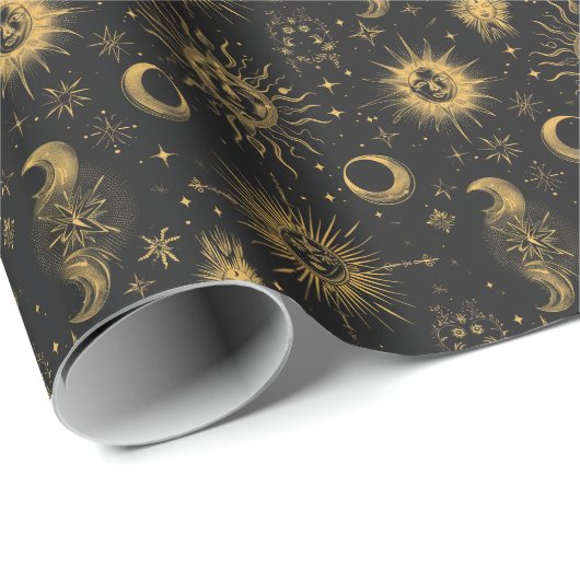 Erstellen Sie Ihre eigenen surrealen Himmelsmond & Geschenkpapier (Rolleneckpunkt)