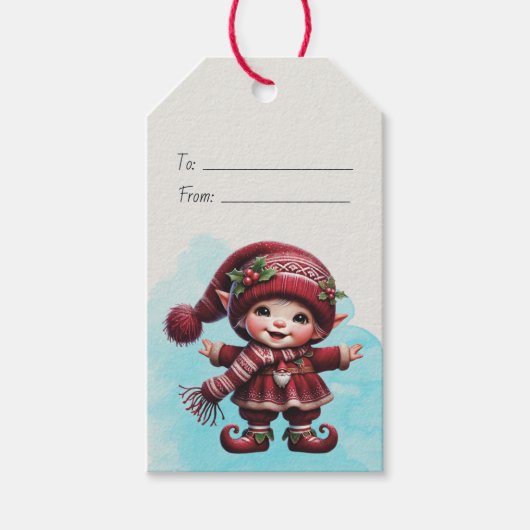 Erstellen Sie Ihre eigenen Tanzabend Weihnachtsbru Geschenkanhänger (Vorderseite)