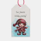 Erstellen Sie Ihre eigenen Tanzabend Weihnachtsbru Geschenkanhänger (Rückseite)