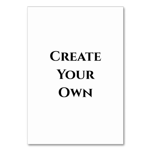 Erstellen Sie Ihre eigenen Tischnummer (Vorderseite)