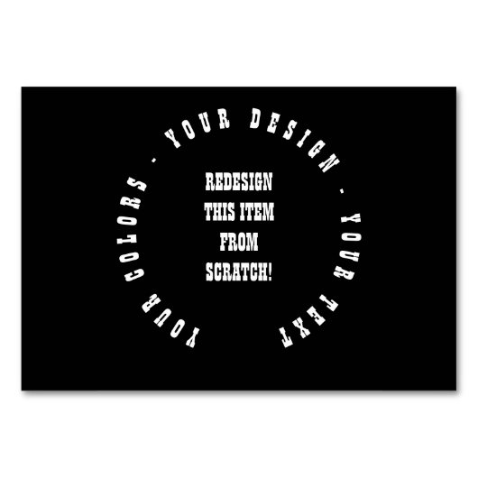 Erstellen Sie Ihre eigenen Tischnummer (Vorderseite)