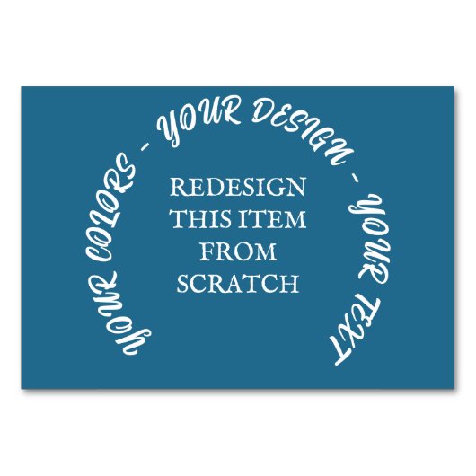 Erstellen Sie Ihre eigenen Tischnummer (Vorderseite)