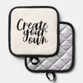 Erstellen Sie Ihre eigenen Topflappen (Vorderseite/Rückseite)