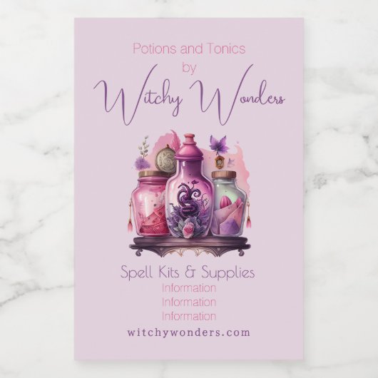 Erstellen Sie Ihre eigenen Tränenflaschen Apotheke Lebensmitteletikett (Einzelnes Label)