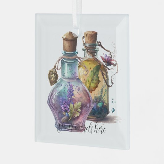 Erstellen Sie Ihre eigenen Trinkflaschen Ornament Aus Glas (Vorderseite links)