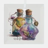 Erstellen Sie Ihre eigenen Trinkflaschen Ornament Aus Glas (Rückseite)