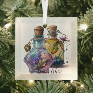 Erstellen Sie Ihre eigenen Trinkflaschen Ornament Aus Glas