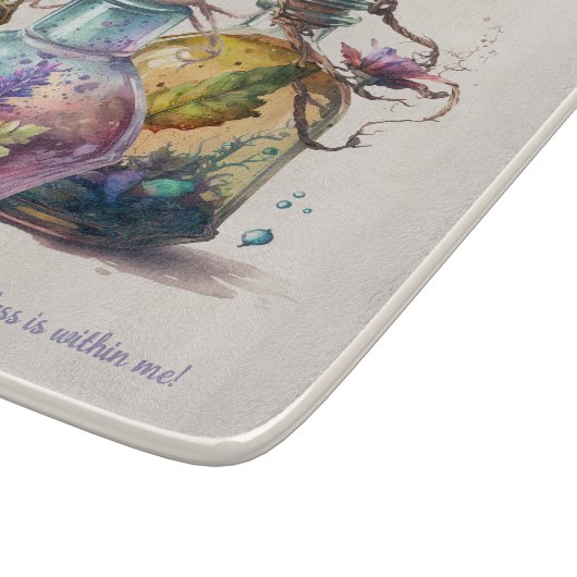 Erstellen Sie Ihre eigenen Trinkflaschen Schneidebrett (Ecke)