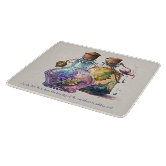 Erstellen Sie Ihre eigenen Trinkflaschen Schneidebrett (Ecke)