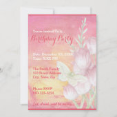 Erstellen Sie Ihre eigenen Tulip Butterfly-Party E Einladung (Vorderseite)