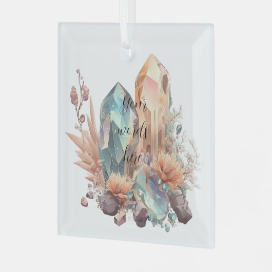 Erstellen Sie Ihre eigenen unglaublichen Kristalle Ornament Aus Glas (Vorderseite links)