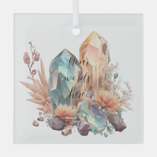 Erstellen Sie Ihre eigenen unglaublichen Kristalle Ornament Aus Glas (Vorderseite)