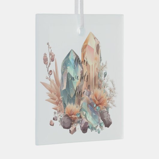 Erstellen Sie Ihre eigenen unglaublichen Kristalle Ornament Aus Glas (Vorderseite Rechts)
