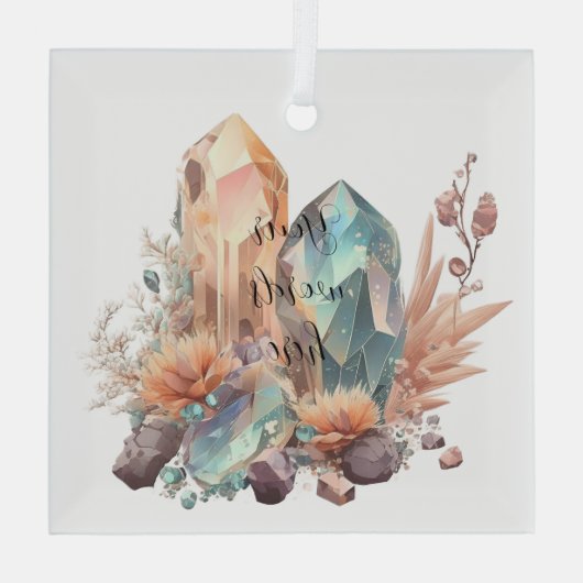 Erstellen Sie Ihre eigenen unglaublichen Kristalle Ornament Aus Glas (Rückseite)