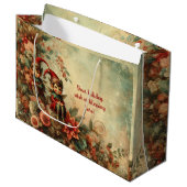 Erstellen Sie Ihre eigenen Viktorianischen Blumenw Große Geschenktüte (Vorderseite Schrägansicht)