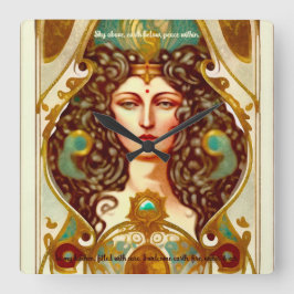 Erstellen Sie Ihre eigenen Viktorianischen Hohepri Quadratische Wanduhr