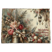 Erstellen Sie Ihre eigenen Viktorianischen Weihnac Große Geschenktüte (Vorderseite)