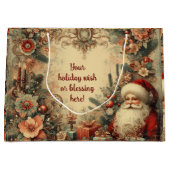 Erstellen Sie Ihre eigenen Viktorianischen Weihnac Große Geschenktüte (Vorderseite)