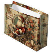 Erstellen Sie Ihre eigenen Viktorianischen Weihnac Große Geschenktüte (Vorderseite Schrägansicht)