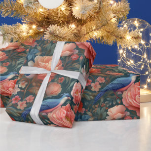 Erstellen Sie Ihre eigenen Vintage-Romantik-Vögel- Geschenkpapier