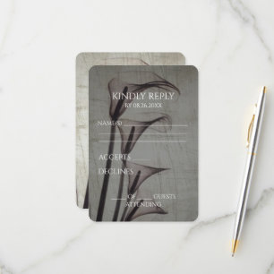 Erstellen Sie Ihre eigenen Vintagen X-Ray Sepia Ca RSVP Karte