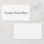 Erstellen Sie Ihre eigenen Visitenkarte (Vorne/Hinten)