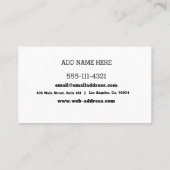 Erstellen Sie Ihre eigenen Visitenkarte (Rückseite)